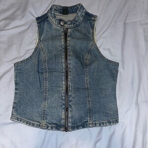 Target Blue Denim Sleeveless denim vest
